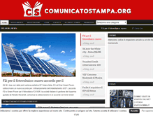 Tablet Screenshot of comunicatostampa.org